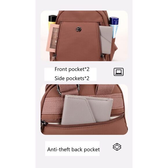 6535 YANAER Mini Backpack Purse Small Nylon Cute Light Weight Fashion main image 5